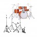 Mapex Mars Maple 20'' 5pc Fusion Drum Kit w/Hardware, Glossy Amber