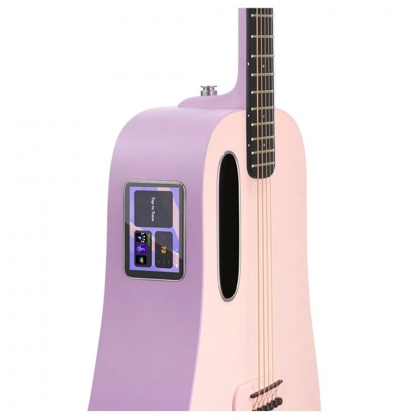 Blue Lava Touch Smart Guitar Coral Pink/Lavender controls