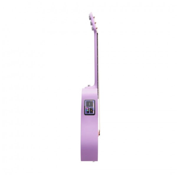 Blue Lava Touch Smart Guitar Coral Pink/Lavender side 1 