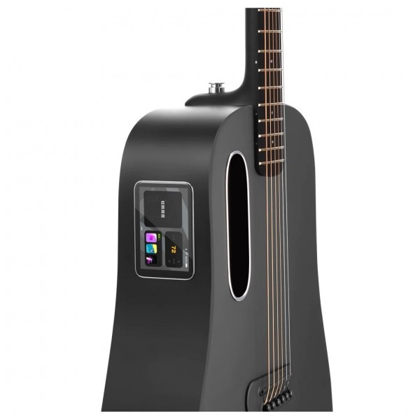 六*人様 エレアコ　BLUE LAVA TOUCH Midnight black Blue Lava Touch Smart Guitar, Midnight Black at Gear4music