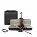 Hidersine HEV3 Electric Violin Bundle, Zebrawood Finish