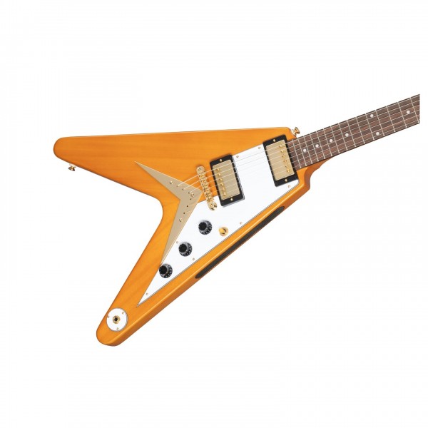 【ジャンク】Epiphone Korina Flying V フライングV Epiphone 1958 Korina Flying V (White Pickguard) - Aged Natural