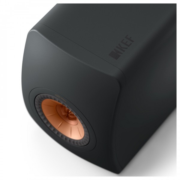 KEF LS50 Meta Speakers (Pair), Carbon Black top view