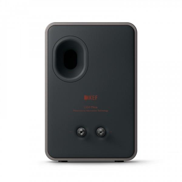 KEF LS50 Meta Speakers (Pair), Titanium Grey rear view