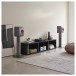 KEF LS50 Meta Speakers (Pair), Titanium Grey with turntable