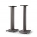 KEF S2 Speaker Stands (Pair), Titanium Grey with spike shoes removed