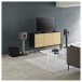 KEF LS50 Meta Speakers (Pair), Titanium Grey w/Stands in living room