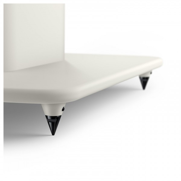 KEF S2 Speaker Stands (Pair), Mineral White base with spike shoes removed