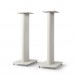 KEF S2 Speaker Stands (Pair), Mineral White with spike shoes removed