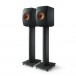 KEF LS50 Meta Speakers (Pair), Carbon Black w/Stands