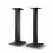 KEF S2 Speaker Stands (Pair), Carbon Black with spike shoes removed