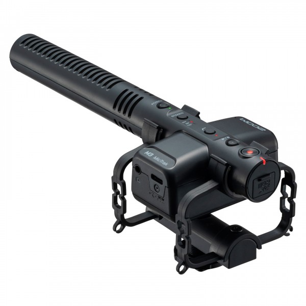 Zoom M3 MicTrack Stereo Shotgun Microphone - Angled Rear
