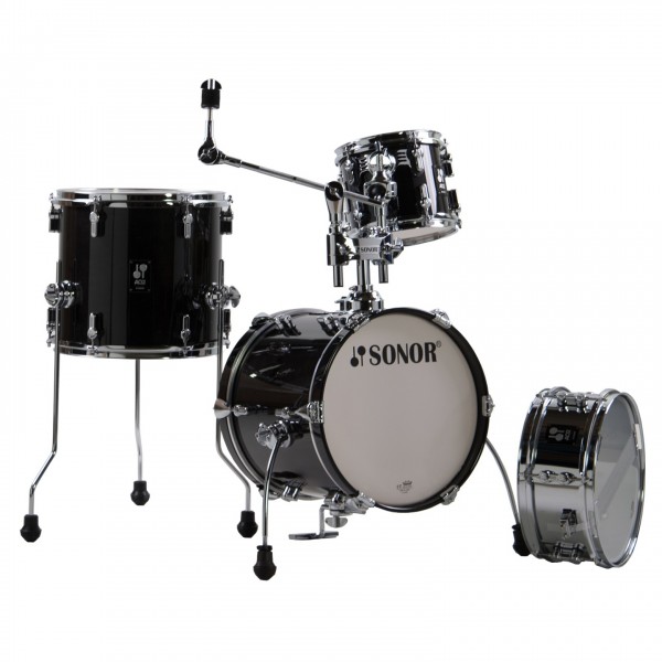 Sonor AQ2 Martini 4pc Shell Pack, Transparent Black