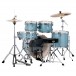 Mapex Venus 20'' 5pc Drum Kit, Aqua Blue - Rear