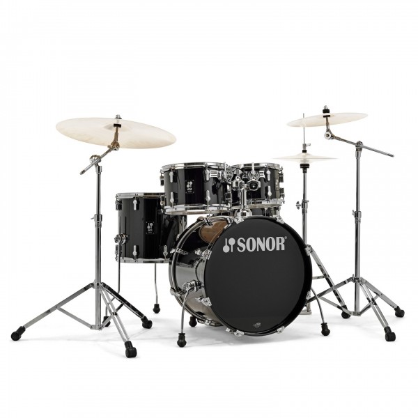 Sonor AQ1 20'' 5pc Drum Kit w/Hardware, Piano Black