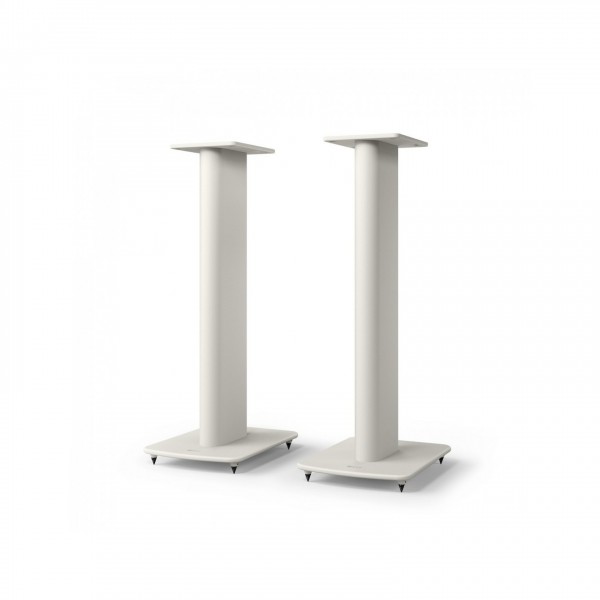 KEF S2 Speaker Stands (Pair), Mineral White Front View