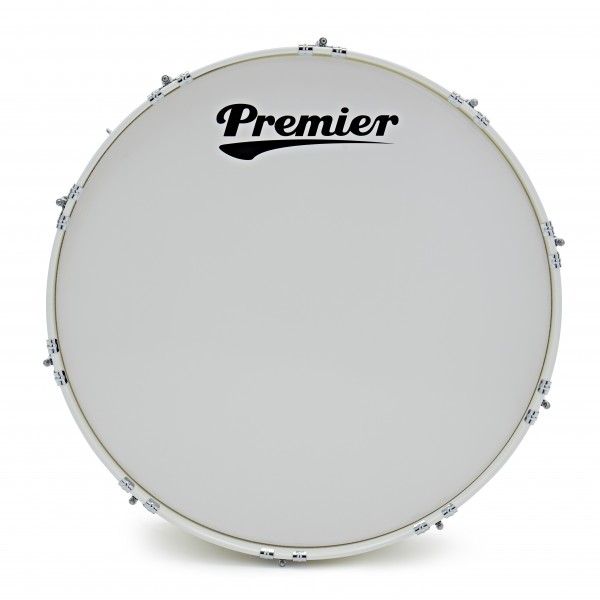 Premier Marching Traditional 28” x 10” Bass Drum, White