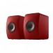 KEF LS50W MKII Special Edition Wireless Speakers (Pair), Crimson Red Side View