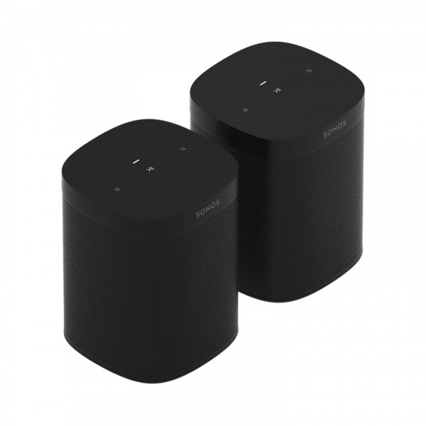 Sonos 2 Room Set with One SL, Black Full View