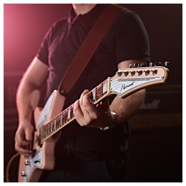 Hartwood Charger Electric Guitar, Strawberry Milkshake