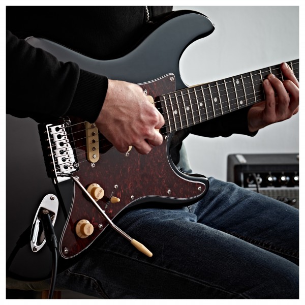 LA Select Electric Guitar SSS by Gear4music, Black