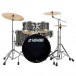 Sonor AQX 22'' 5pc Drum Kit w/Hardware, Black Midnight Sparkle