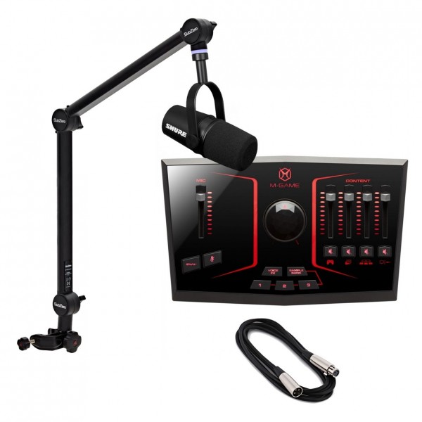 Shure MV7X and M-GAME Solo Streaming Bundle - Full Bundle