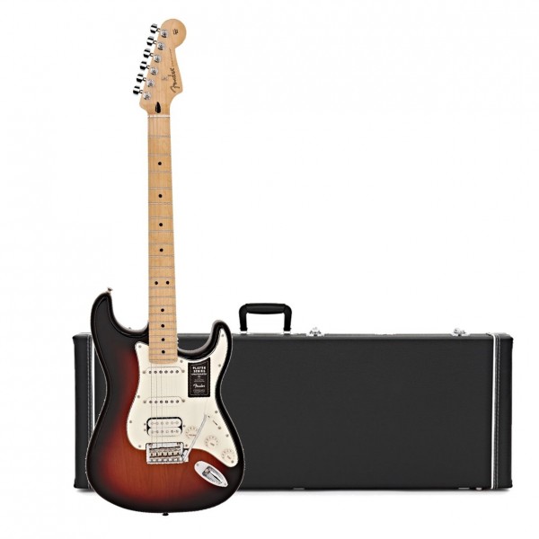 Fender Player Stratocaster HSS MN, 3-C Sunburst & Case by Gear4music