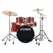 Sonor AQX 20'' 5pc Drum Kit w/elementy konstrukcyjne, Red Moon Sparkle