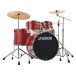 Sonor AQX 20'' 5pc Drum Kit Red Moon Sparkle Right