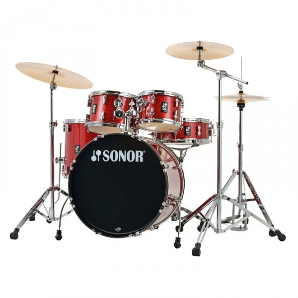 Sonor AQX 20'' 5pc Drum Kit Red Moon Sparkle Left