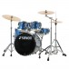 Sonor AQX 20'' 5pc Drum Kit Blue Ocean Sparkle Left