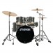 Sonor AQX 20'' 5pc Drum Kit w/elementy konstrukcyjne, Black Midnight Sparkle