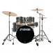 Sonor AQX 20'' 5er-Schlagzeug mit Hardware, schwarz Mitternachtsglanz