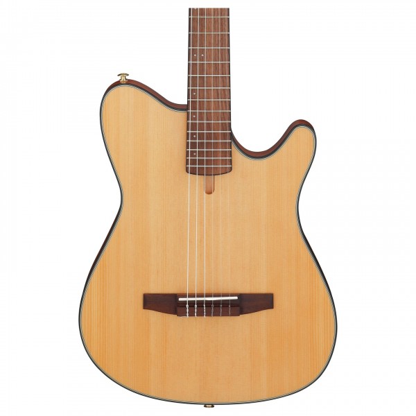 Ibanez FRH10N, Natural Flat body close up 