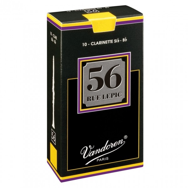 Vandoren 56 Rue Lepic Bb Clarinet Reeds, 4.5 (10 Pack)