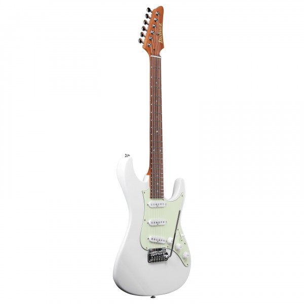 Ibanez LM1 Luca Mantovanelli Signature, Luna White angle 