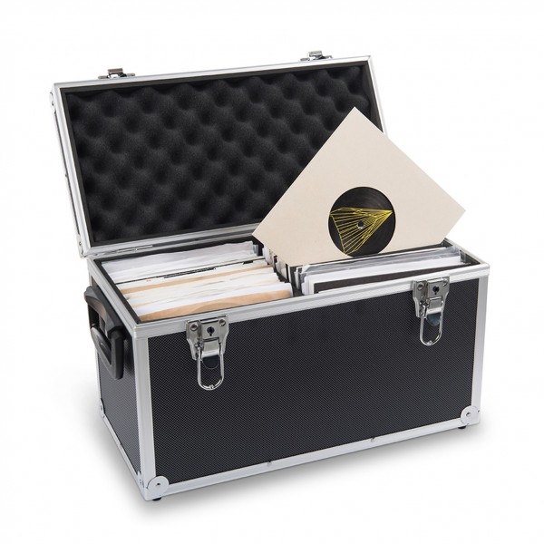 Acc-Sees Pro Vinyl 45 Case MKII Black (100) Open With Records