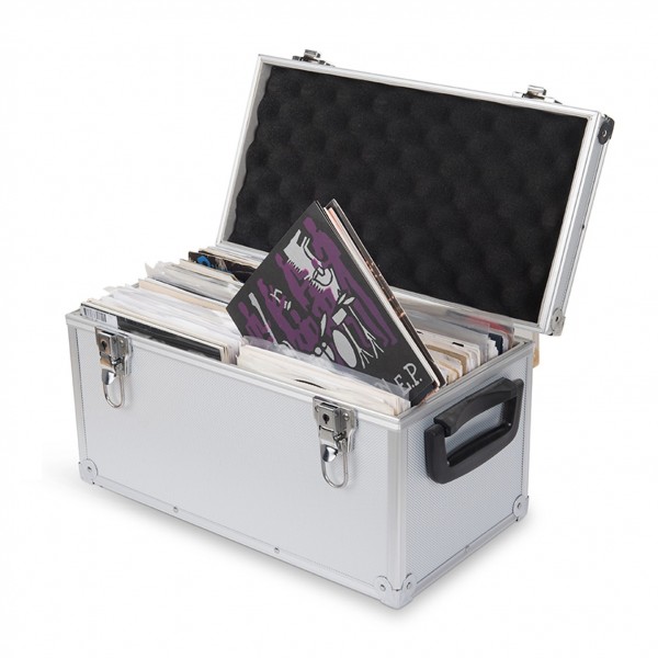 Acc-Sees Pro Vinyl 45 Case (100) Silver MkII Open Side