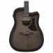 Ibanez AAD50CE, Transparent Charcoal Burst Low Gloss - Body Front