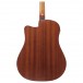 Ibanez AAD50CE, Light Brown Sunburst Low Gloss - Body Back