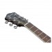 Ibanez AEG7MH, Weathered Black Open Pore - Headstock Front