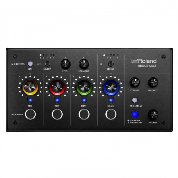 Roland Bridgecast Gaming Audio Interface - Top