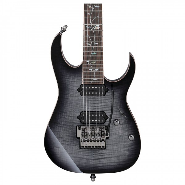 Ibanez RG8527 RG J Custom , Black Rutile body close up