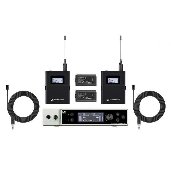 Sennheiser EW-DX MKE 2 Wireless Lavalier Set, U1/5 Band - Full System