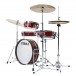 Tama Club-Jam Pancake 18' 4pc Shell Pack,  Burnt Red Mist - Side