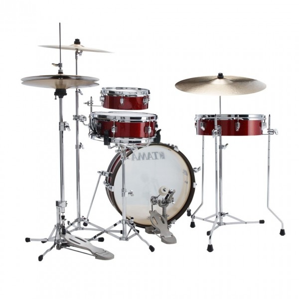 Tama Club-Jam Pancake 18' 4pc Shell Pack,  Burnt Red Mistt - Back