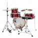Tama Club-Jam Shell Pack w/Cymbal Holder, Candy Apple Mist - Back