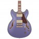 Ibanez AS73G Artcore, Metallic Purple Flat close up