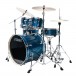 Tama Imperialstar 22'' 5pc Drum Kit, Hairline Blue - side